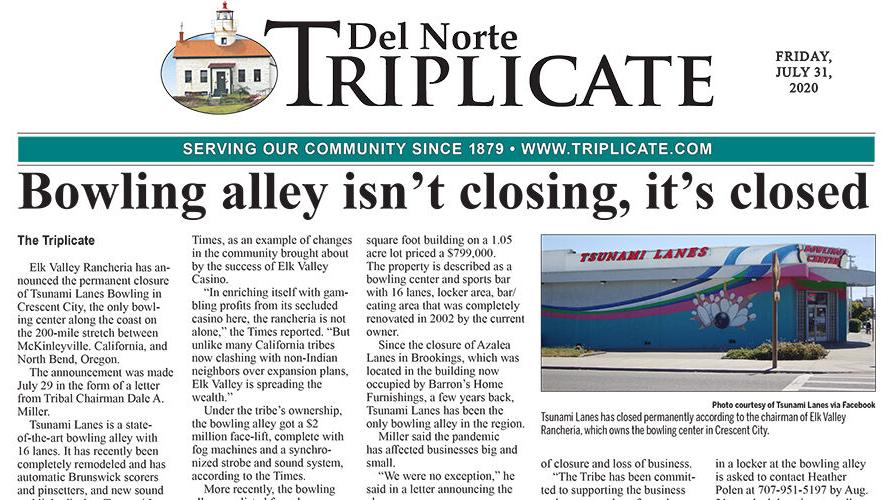 The Triplicate's E-Edition for 7/31/20
